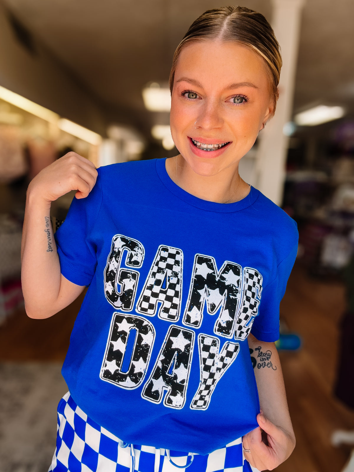 Game Day Retro Tee-Game Day-Dear Me Southern Boutique, located in DeRidder, Louisiana