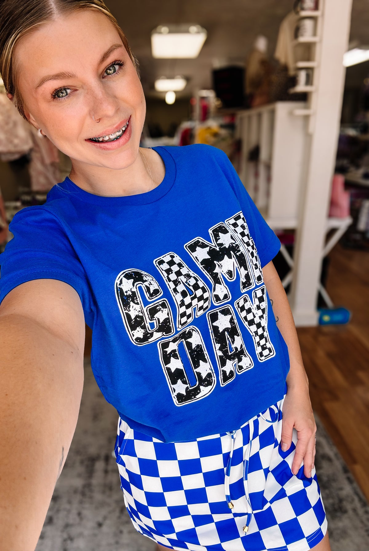 Game Day Retro Tee-Game Day-Dear Me Southern Boutique, located in DeRidder, Louisiana