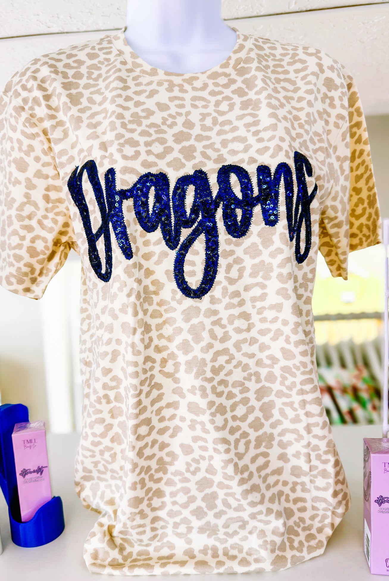Game On Glam Sequin Tee- Dragons-Tees-Dear Me Southern Boutique, located in DeRidder, Louisiana