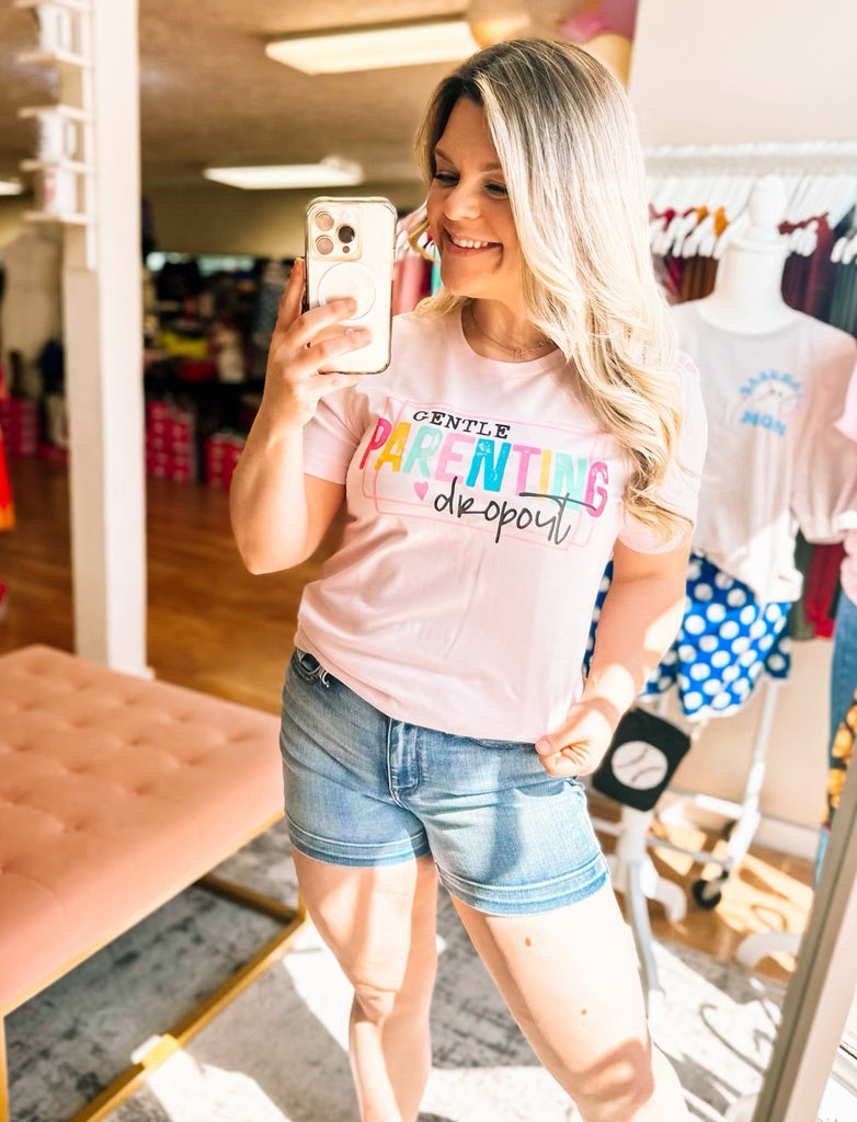 Gentle Parenting Dropout Tee-Graphic Tee-Dear Me Southern Boutique, located in DeRidder, Louisiana