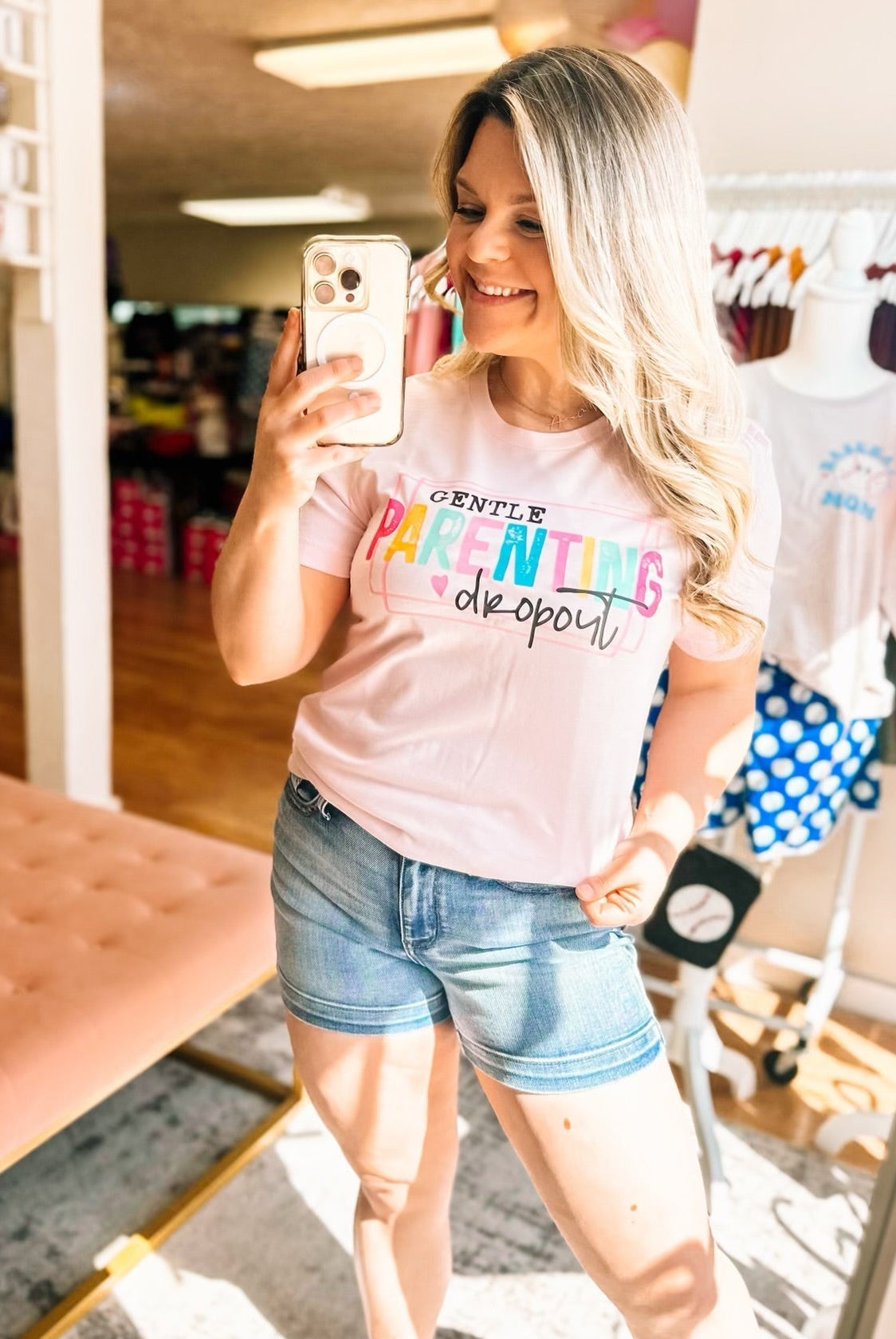 Gentle Parenting Dropout Tee-Graphic Tops-Dear Me Southern Boutique, located in DeRidder, Louisiana