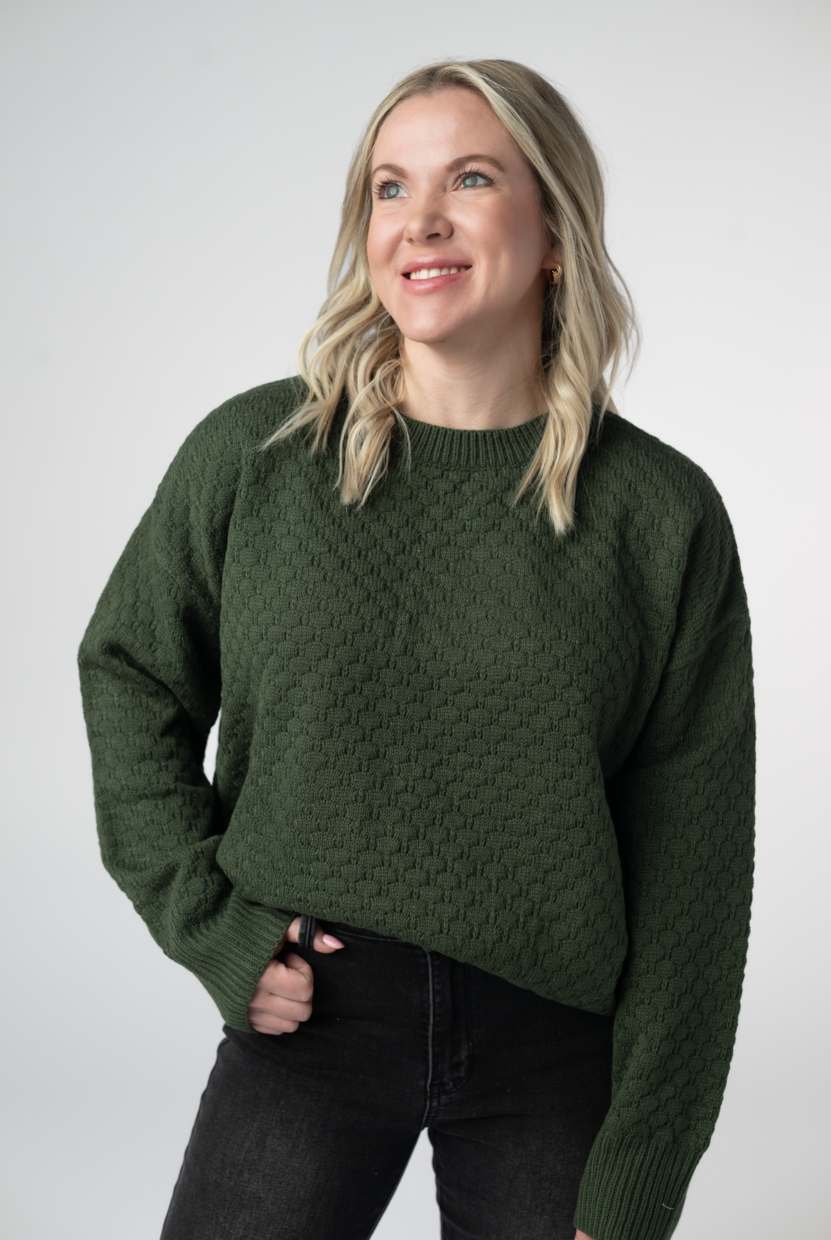 Gianna Pullover Sweater - Olive-Sweaters-Dear Me Southern Boutique, located in DeRidder, Louisiana
