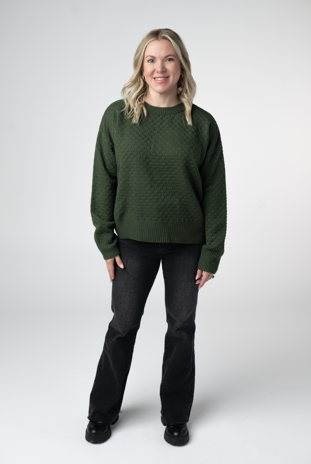 Gianna Pullover Sweater - Olive-Sweaters-Dear Me Southern Boutique, located in DeRidder, Louisiana