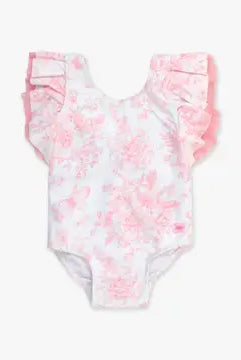 Girls Butterfly Garden 1-Piece Swim Suit-Swimsuits-Dear Me Southern Boutique, located in DeRidder, Louisiana