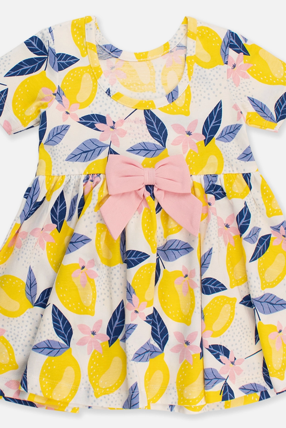 Girls Lemon Capri Knit Twirl Dress-JAG Dresses-Dear Me Southern Boutique, located in DeRidder, Louisiana