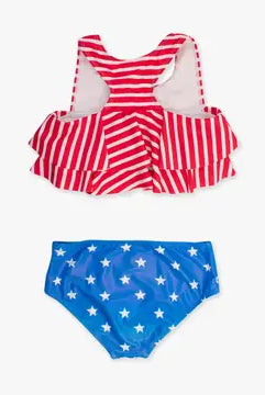 Girls Shimmer Stars & Stripes 2-Piece Swim Suit-JAG Swim-Dear Me Southern Boutique, located in DeRidder, Louisiana