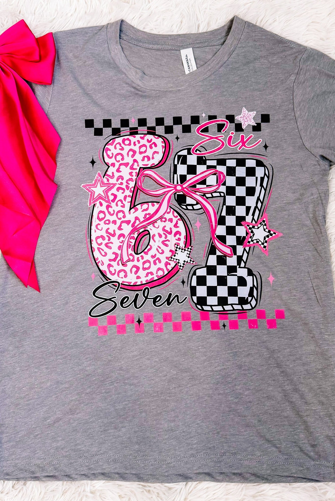 Girls Six Seven Statement Tee-Dear Me Southern Boutique, located in DeRidder, Louisiana