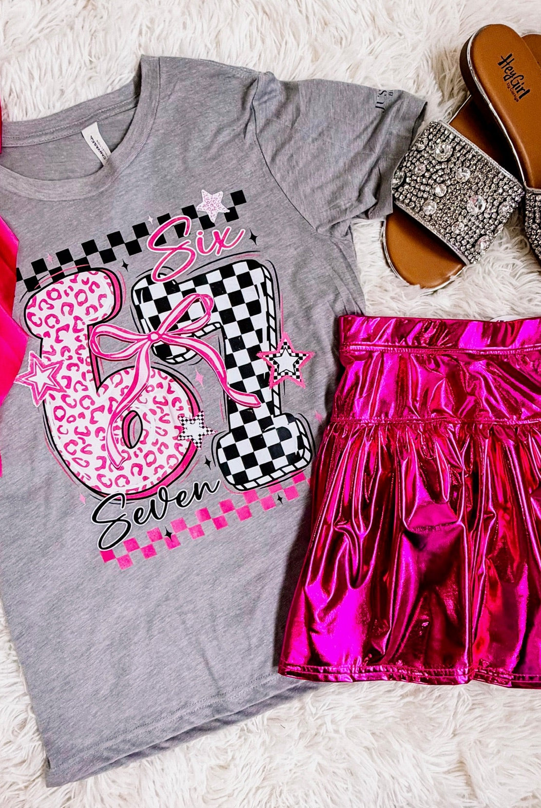 Girls Six Seven Statement Tee-Dear Me Southern Boutique, located in DeRidder, Louisiana