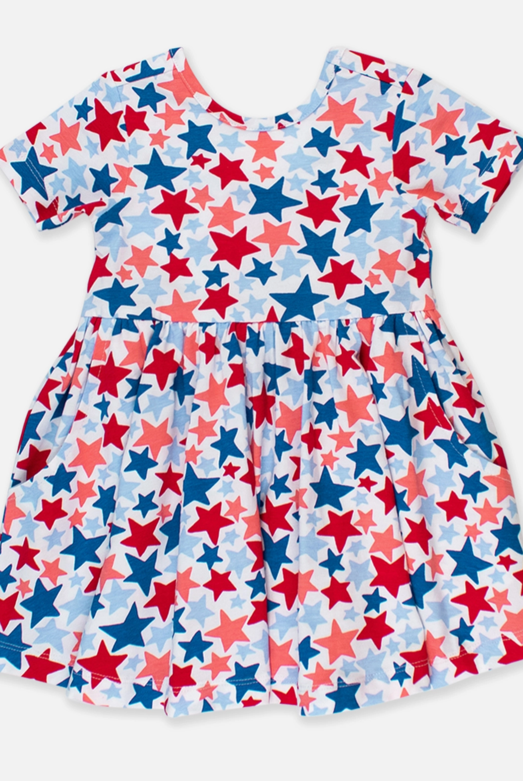 Girls Star Spangled Twirl Dress-JAG Dresses-Dear Me Southern Boutique, located in DeRidder, Louisiana
