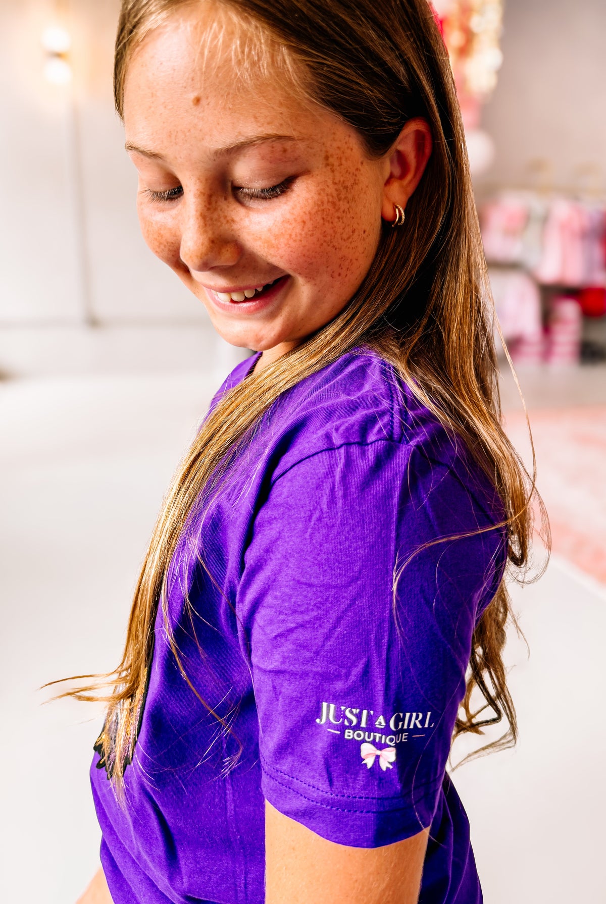 Girls Tiger Head Sequin Tee-Kids Clothing-Dear Me Southern Boutique, located in DeRidder, Louisiana