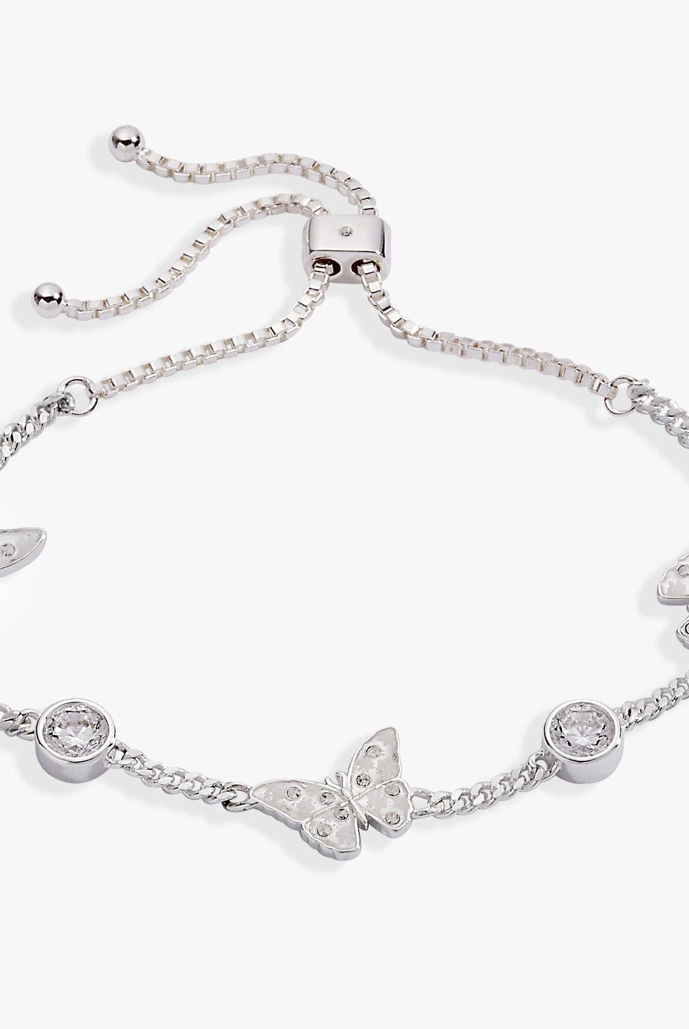 Glass Butterfly Bolo Bracelet-Bracelets-Dear Me Southern Boutique, located in DeRidder, Louisiana
