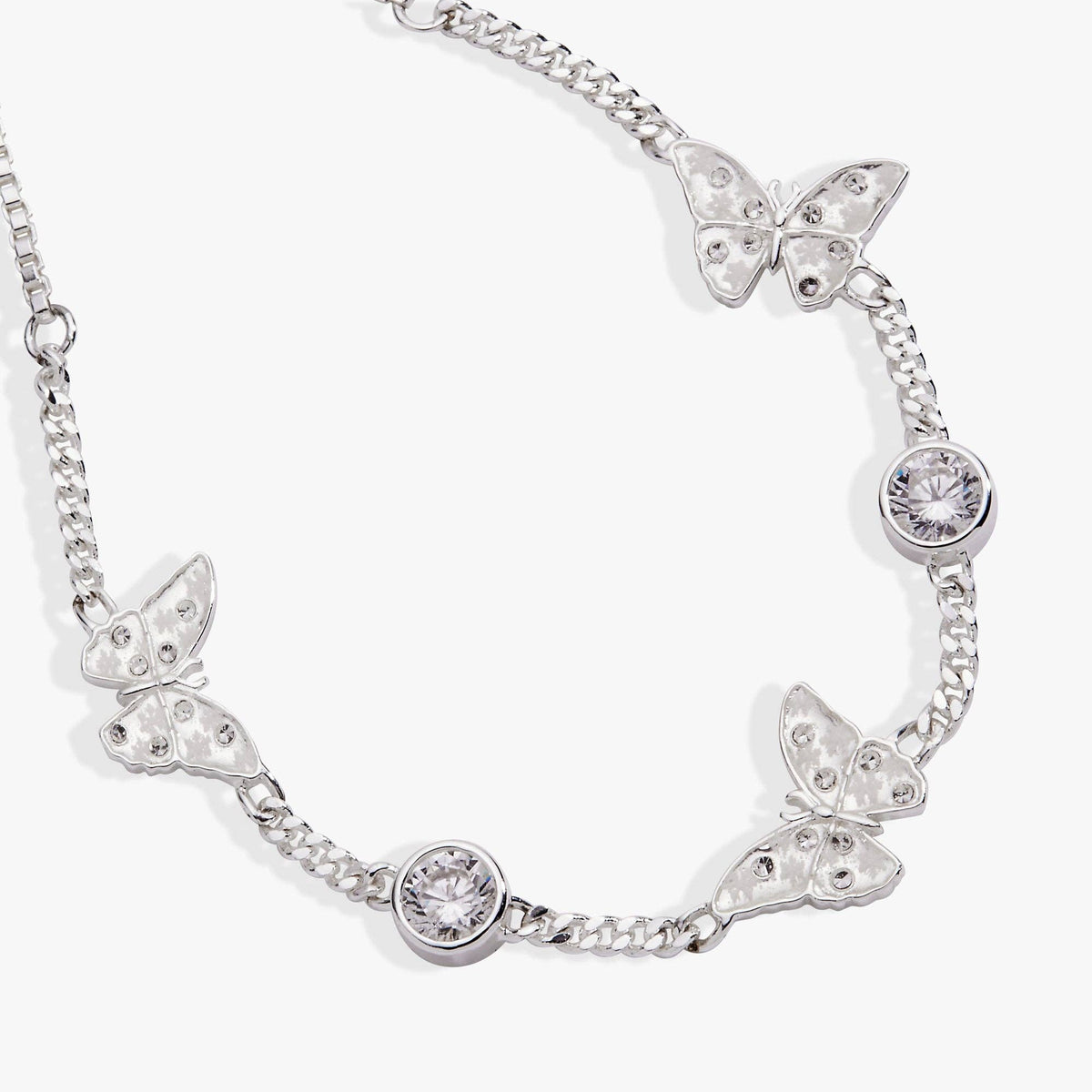 Glass Butterfly Bolo Bracelet-Jewelry - Bracelets-Dear Me Southern Boutique, located in DeRidder, Louisiana