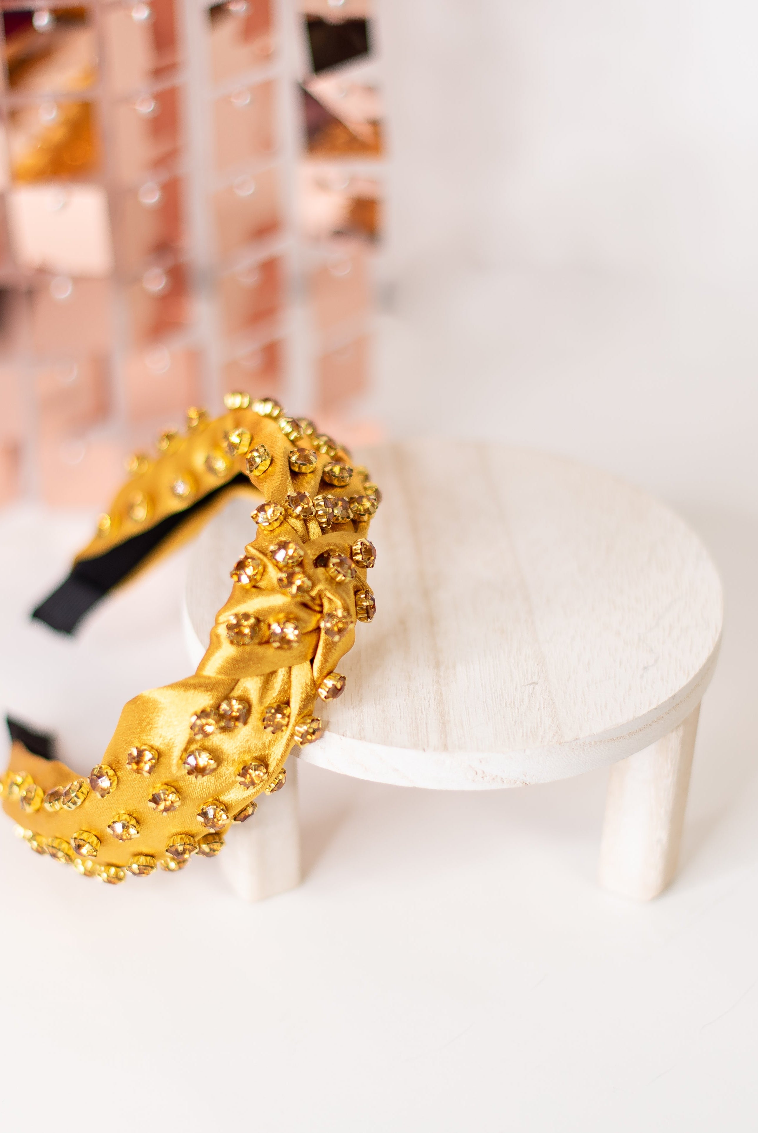 Go For Gold Jeweled Headband-Headbands-Dear Me Southern Boutique, located in DeRidder, Louisiana