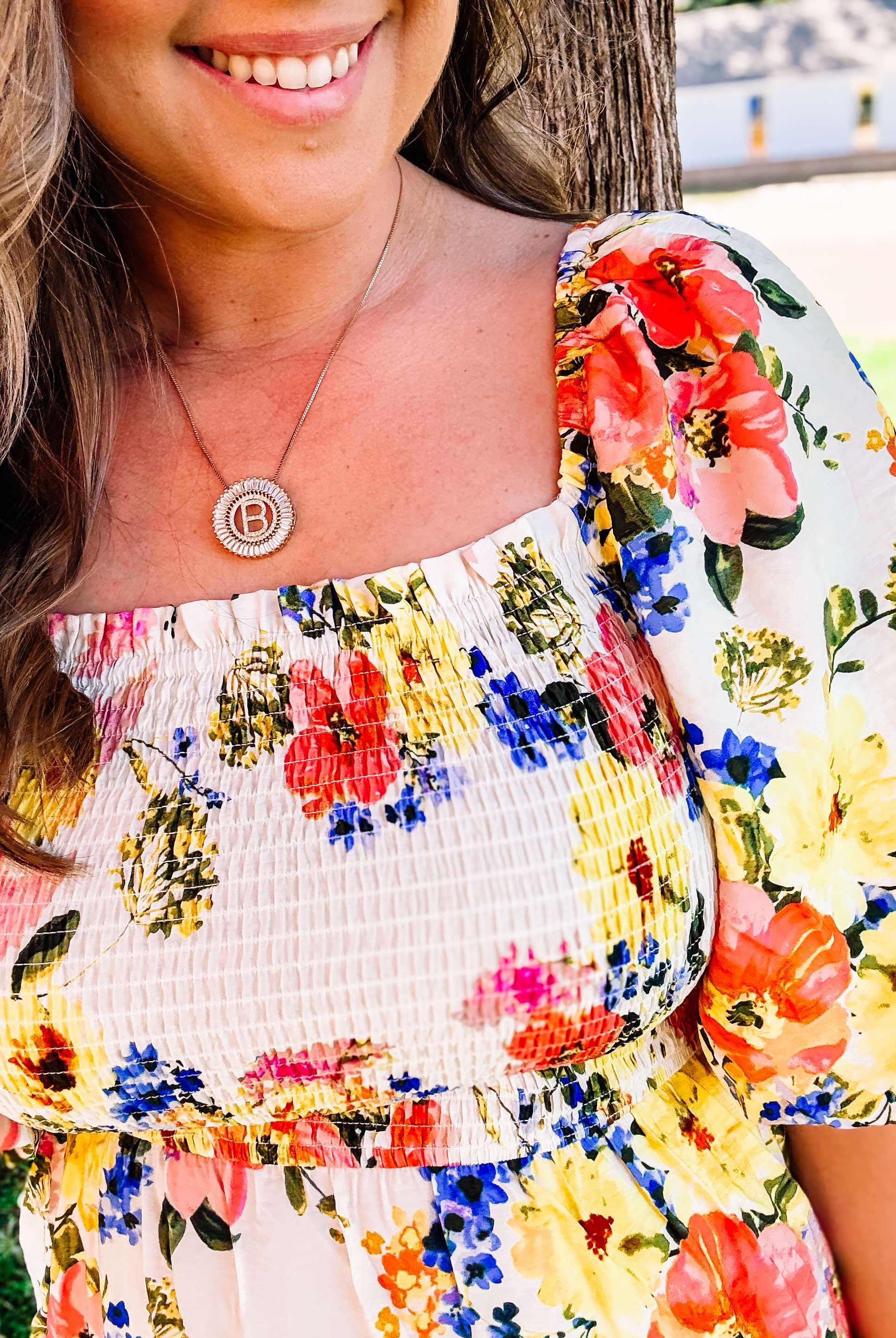 Golden Hour Floral Maxi Dress-Maxi Dresses-Dear Me Southern Boutique, located in DeRidder, Louisiana