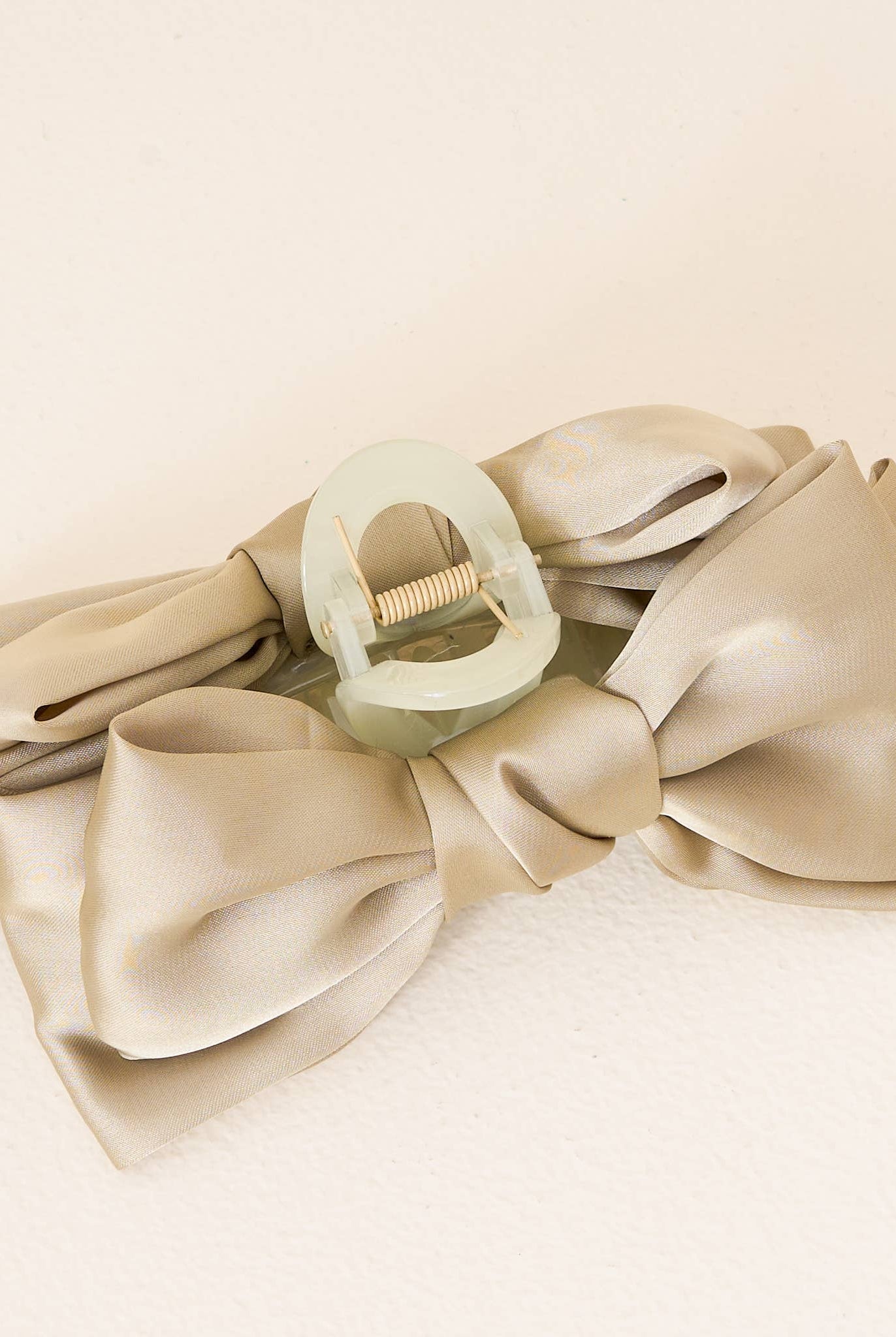 Green - Satin Bougie Bow Claw Clip-Hair Clips-Dear Me Southern Boutique, located in DeRidder, Louisiana