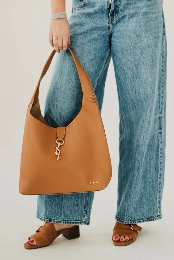 Haddie Vegan Leather Hobo Tote-Handbags-Dear Me Southern Boutique, located in DeRidder, Louisiana