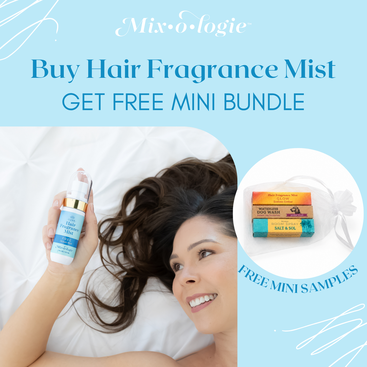 Hair Fragrance Mist with Free Mini Bundle by Mixologie-Presales-Dear Me Southern Boutique, located in DeRidder, Louisiana