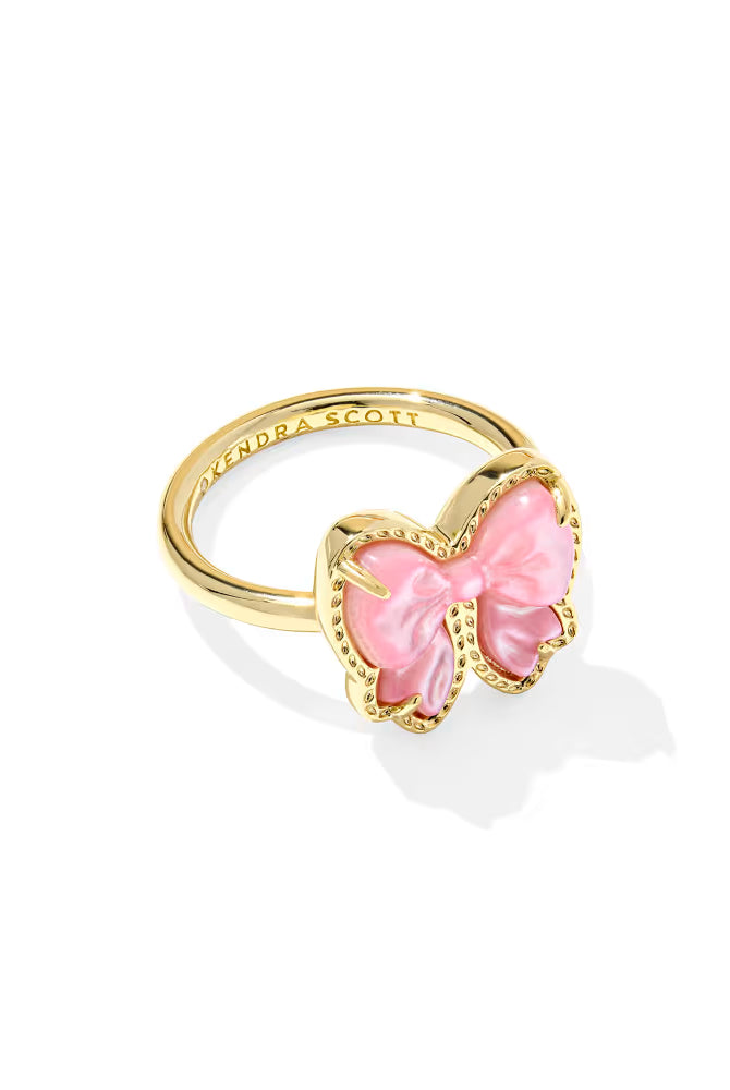 Haley Blush Bow Ring-Jewelry-Dear Me Southern Boutique, located in DeRidder, Louisiana