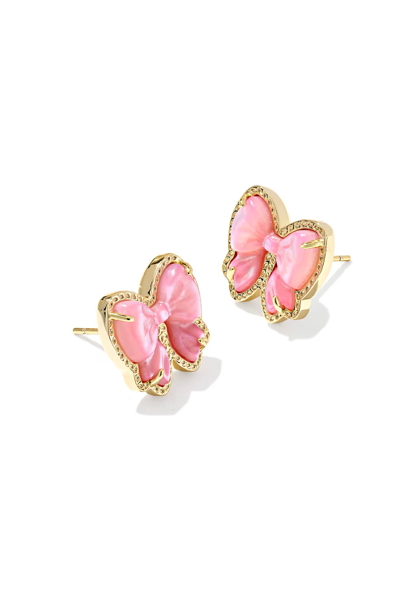 Haley Blush Bow Stud Earrings-Gold-Jewelry-Dear Me Southern Boutique, located in DeRidder, Louisiana