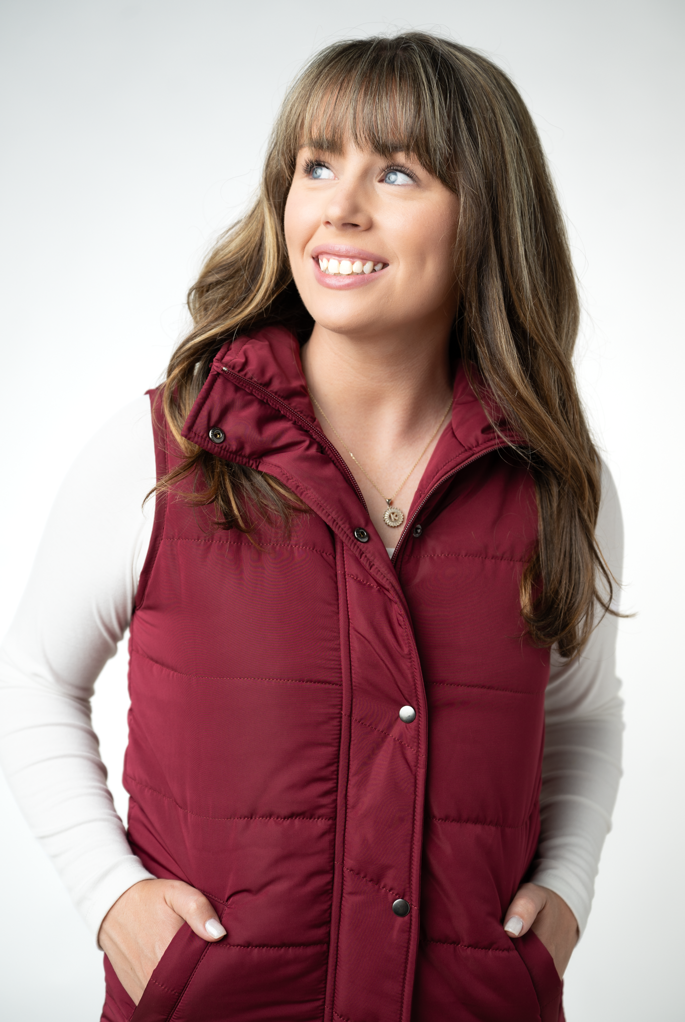 Harlow Long Vest - Burgundy-clothing-Dear Me Southern Boutique, located in DeRidder, Louisiana