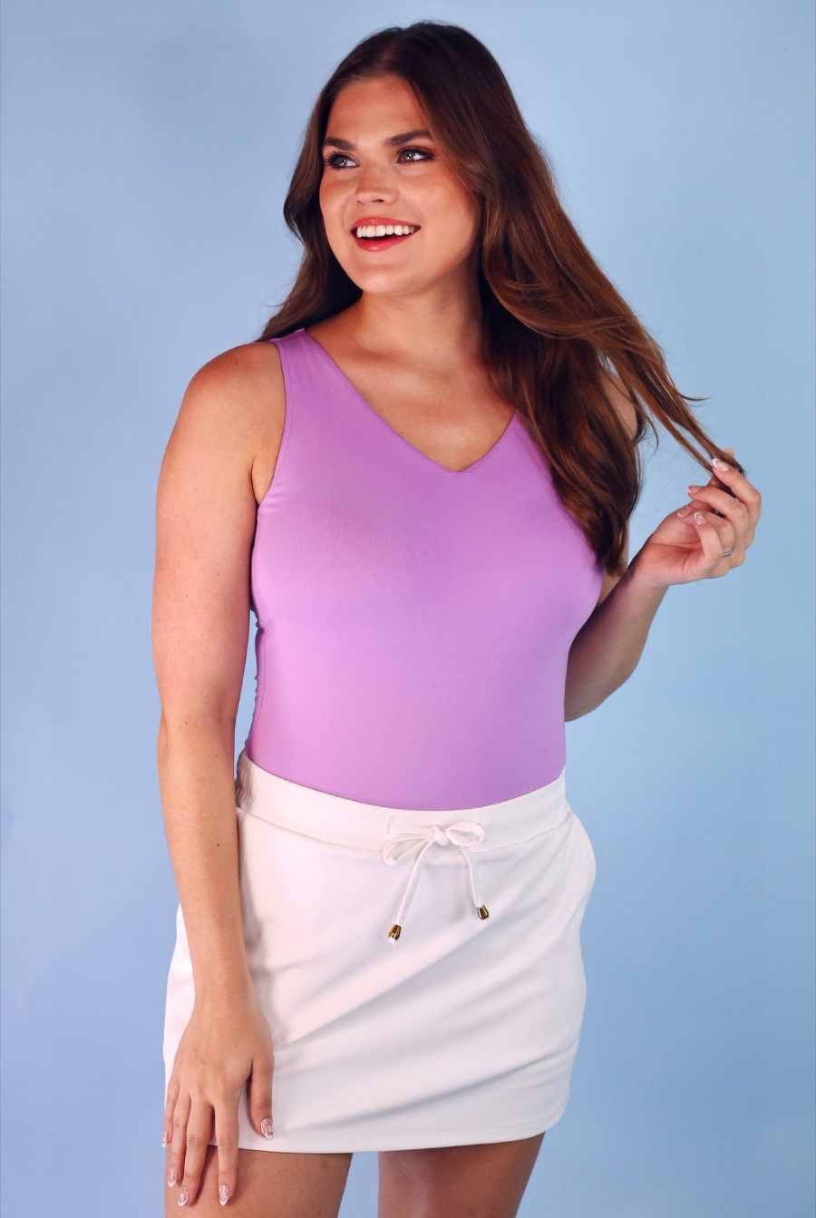 Haven Bodysuit - Lavender-Dear Me Southern Boutique, located in DeRidder, Louisiana