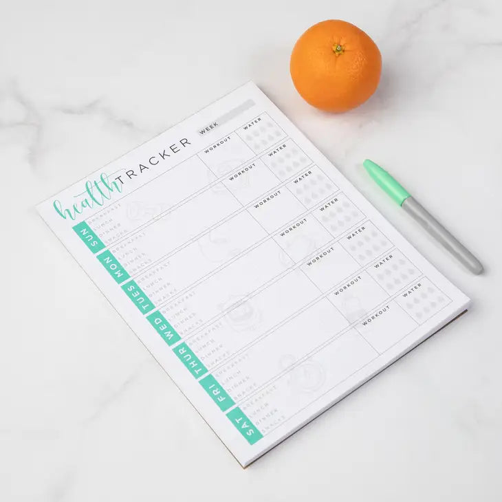 Health Tracker Notepad-Gifts-Dear Me Southern Boutique, located in DeRidder, Louisiana