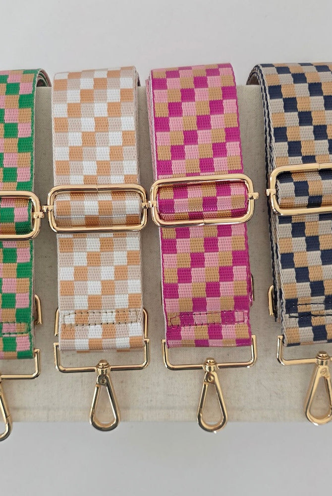 Hendrix Checkered Guitar Bag Strap-Straps-Dear Me Southern Boutique, located in DeRidder, Louisiana