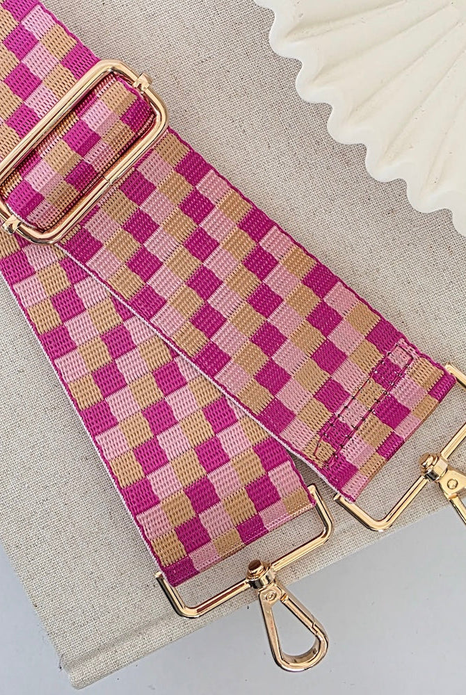 Hendrix Checkered Guitar Bag Strap-Straps-Dear Me Southern Boutique, located in DeRidder, Louisiana