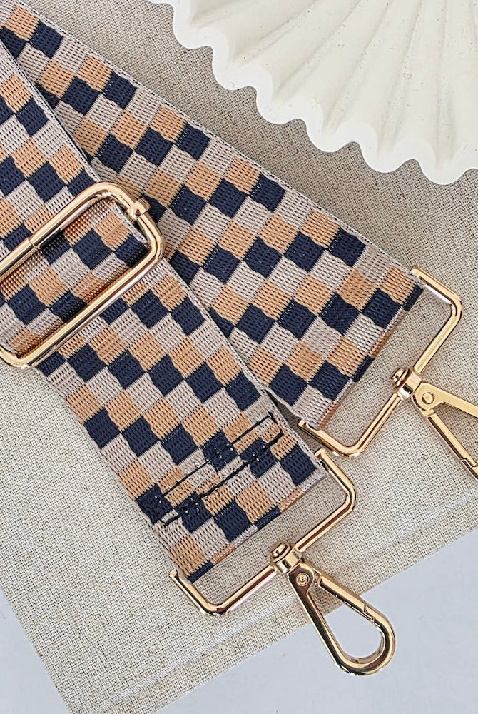 Hendrix Checkered Guitar Bag Strap-Straps-Dear Me Southern Boutique, located in DeRidder, Louisiana
