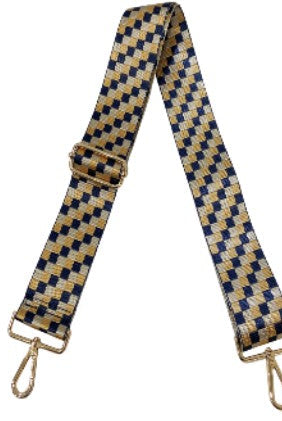Hendrix Checkered Guitar Bag Strap-Straps-Dear Me Southern Boutique, located in DeRidder, Louisiana