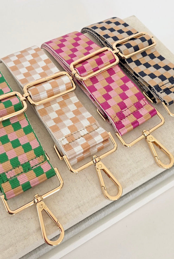 Hendrix Checkered Guitar Bag Strap-Straps-Dear Me Southern Boutique, located in DeRidder, Louisiana