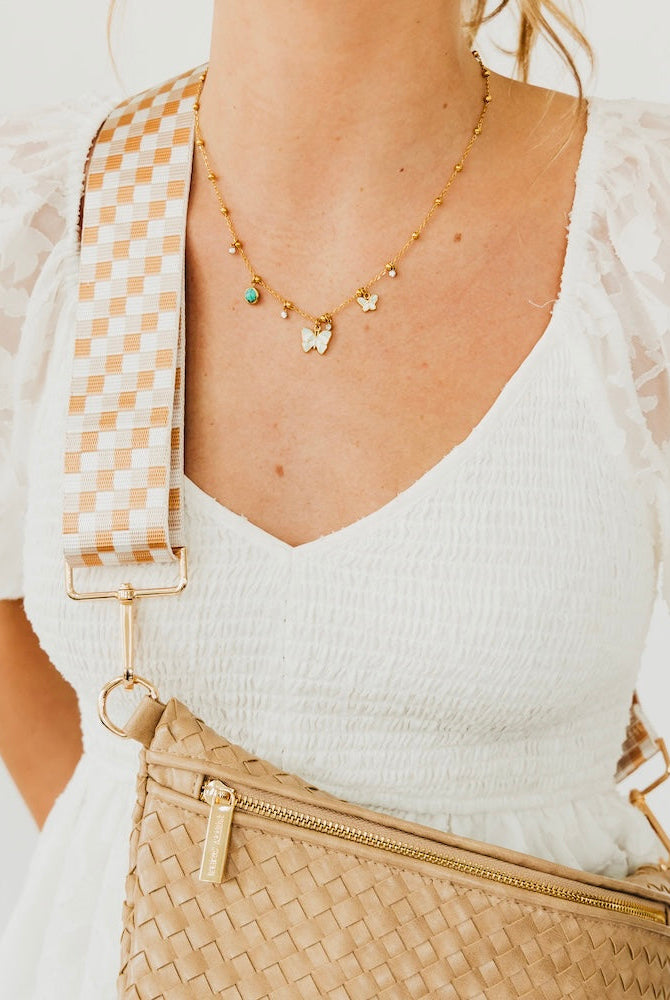 Hendrix Checkered Guitar Bag Strap-Straps-Dear Me Southern Boutique, located in DeRidder, Louisiana