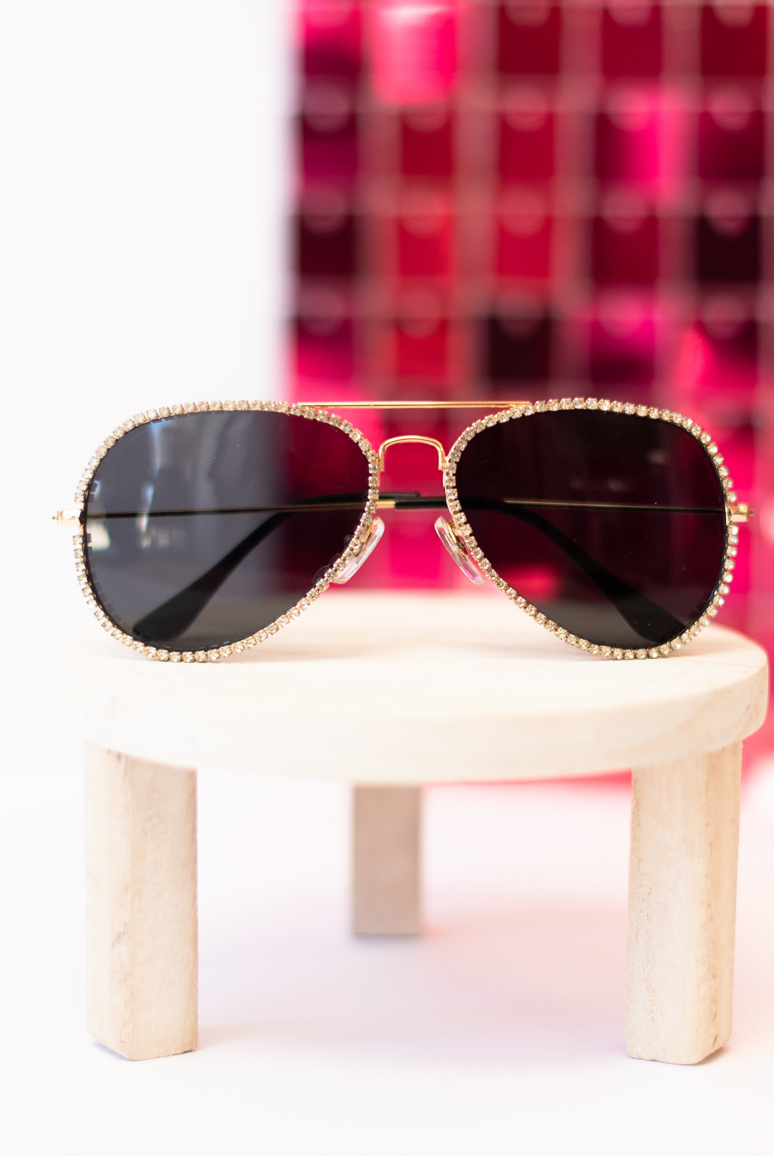 Hidden Gem Aviator Sunglasses-Sunglasses-Dear Me Southern Boutique, located in DeRidder, Louisiana