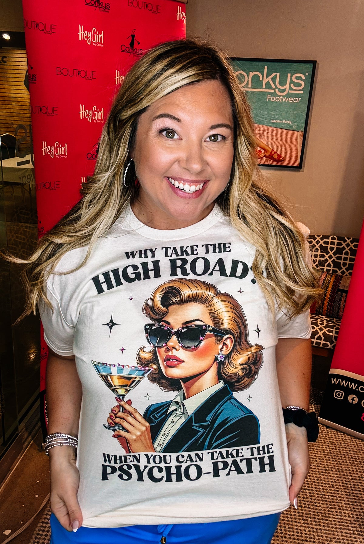 High Road Bougie Rhinestone Tee-Tees-Dear Me Southern Boutique, located in DeRidder, Louisiana