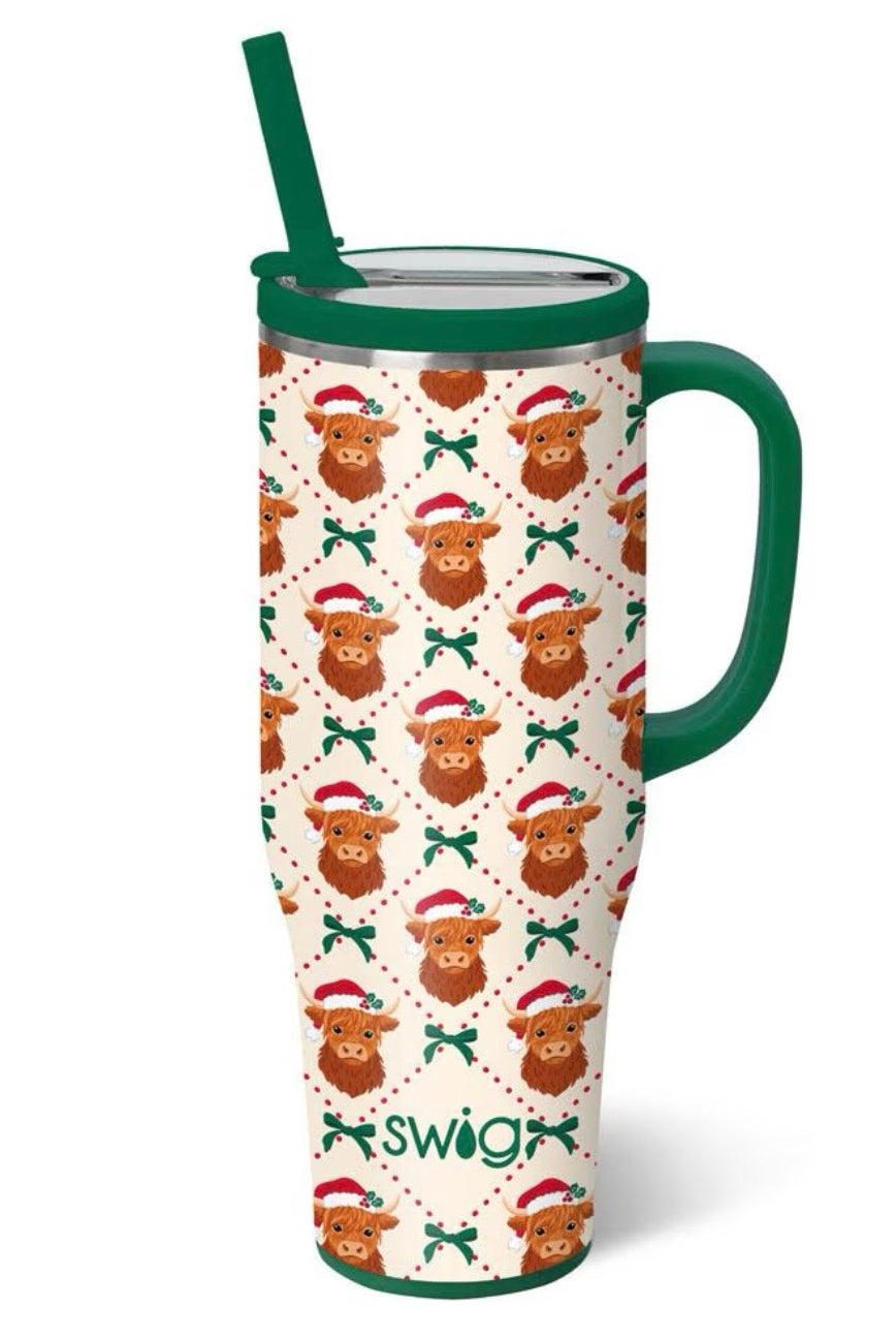Holiday Herd Mega Mug 40oz-Drinkwear-Dear Me Southern Boutique, located in DeRidder, Louisiana