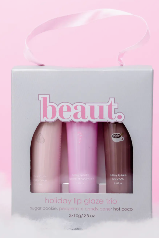 Holiday Lip Glaze Trio by Beaut-Skin Care-Dear Me Southern Boutique, located in DeRidder, Louisiana