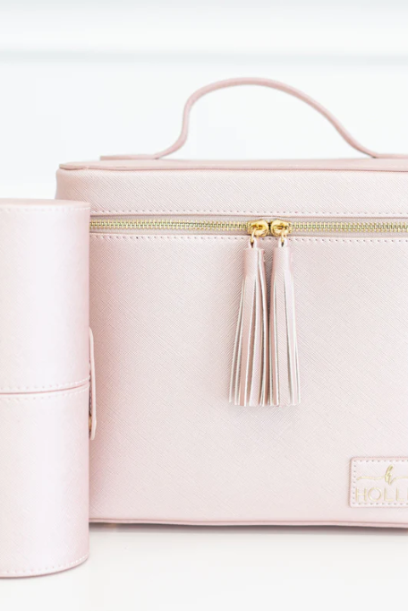 Hollis Lux Makeup Tote-Makeup Bags-Dear Me Southern Boutique, located in DeRidder, Louisiana