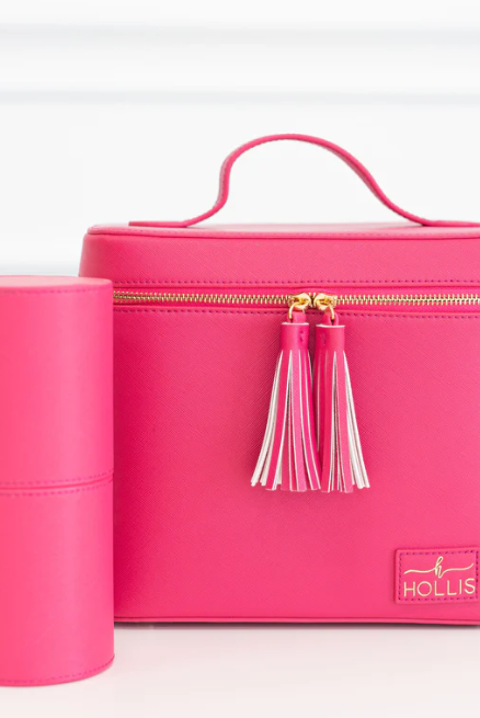 Hollis Lux Makeup Tote-Makeup Bags-Dear Me Southern Boutique, located in DeRidder, Louisiana