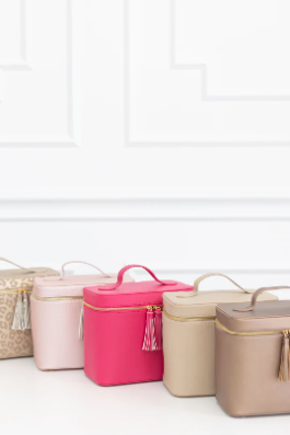 Hollis Lux Makeup Tote-Makeup Bags-Dear Me Southern Boutique, located in DeRidder, Louisiana