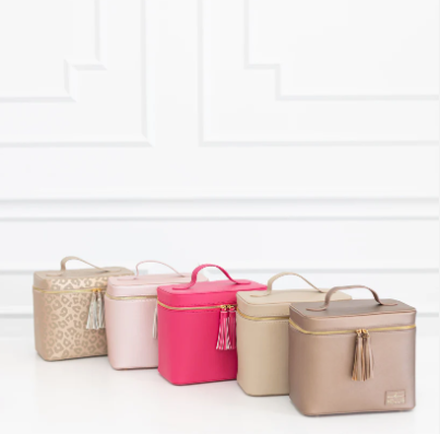 Hollis Lux Makeup Tote-Makeup Bags-Dear Me Southern Boutique, located in DeRidder, Louisiana