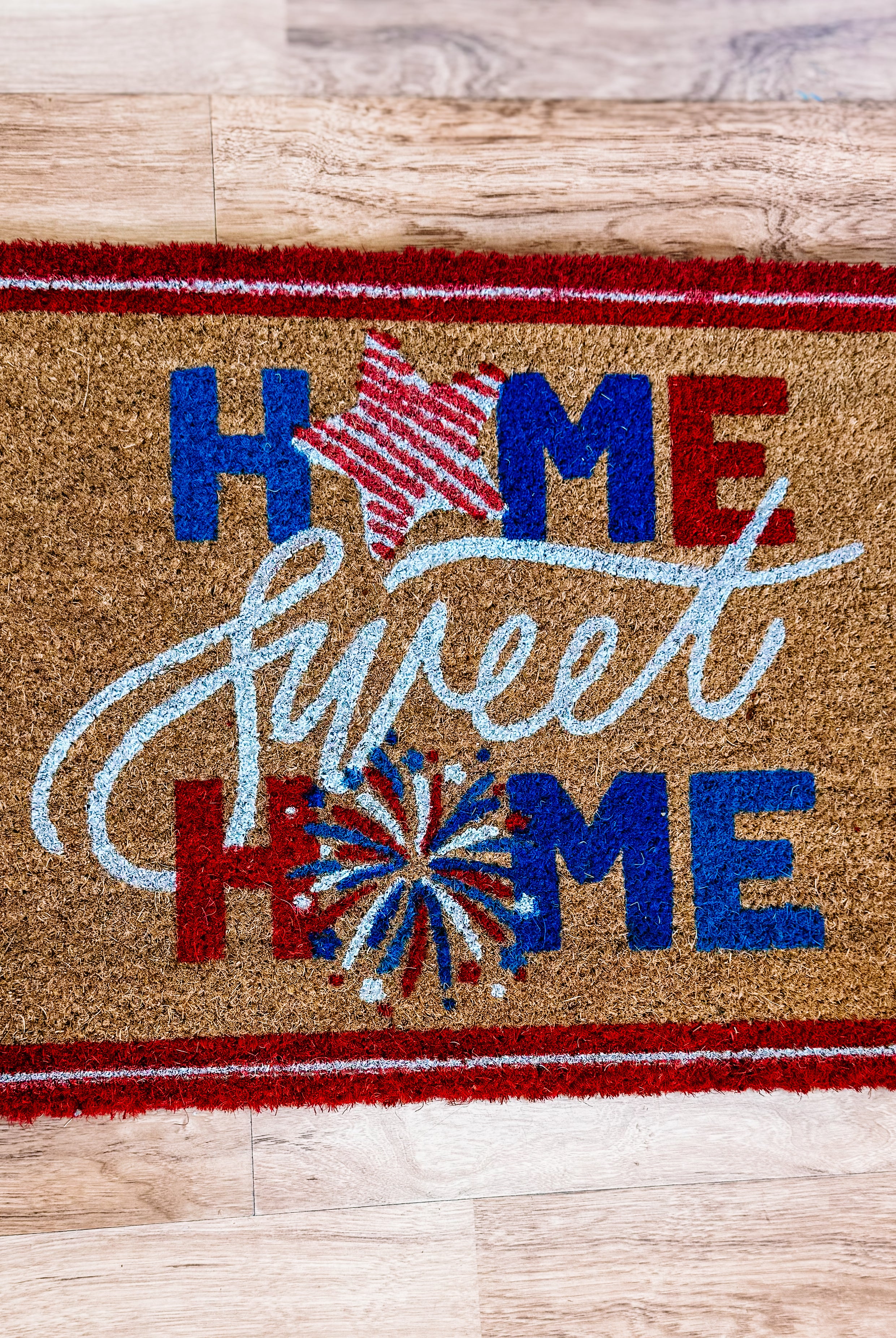 Home Sweet Home Patriotic Doormat-Door Mats-Dear Me Southern Boutique, located in DeRidder, Louisiana