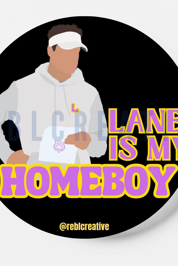 Homeboy - Lane - Game Day Button 3”-Dear Me Southern Boutique, located in DeRidder, Louisiana