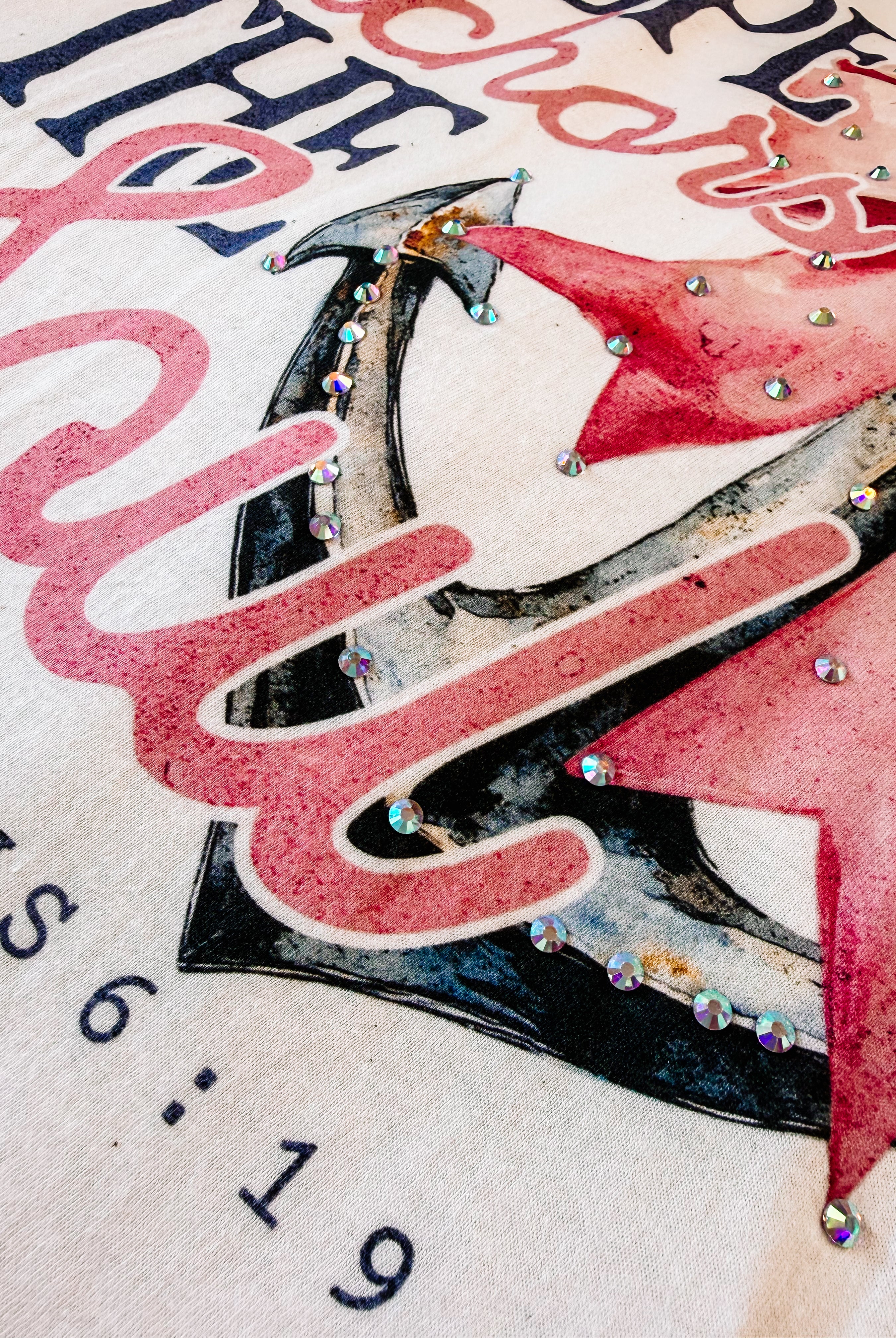 Hope Anchors The Soul Bougie Rhinestone Tee-Dear Me Southern Boutique, located in DeRidder, Louisiana