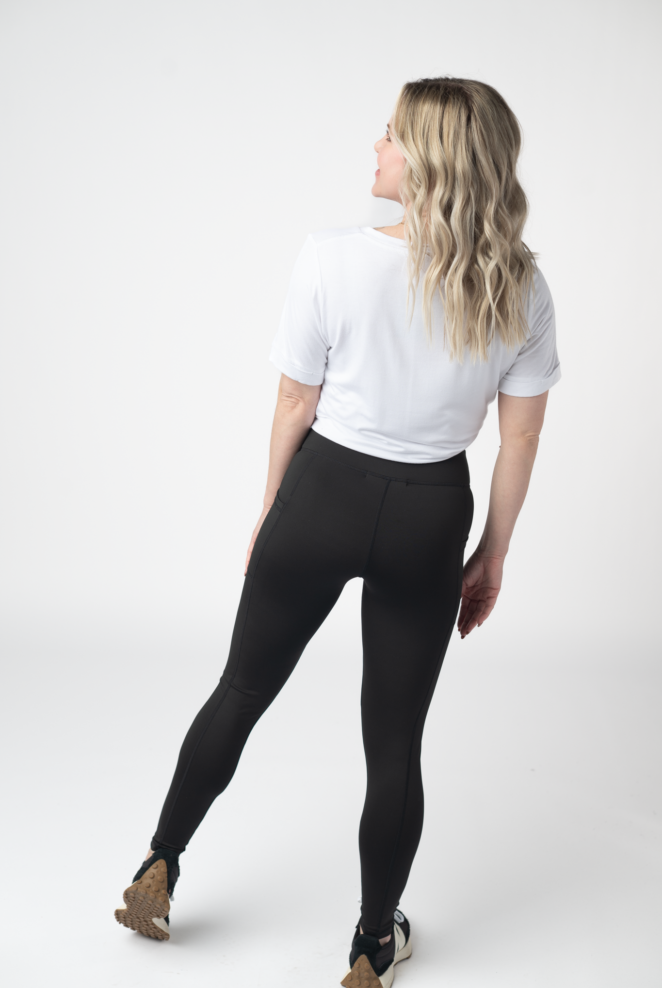 IN STOCK Athleisure Leggings - Black-Leggings-Dear Me Southern Boutique, located in DeRidder, Louisiana