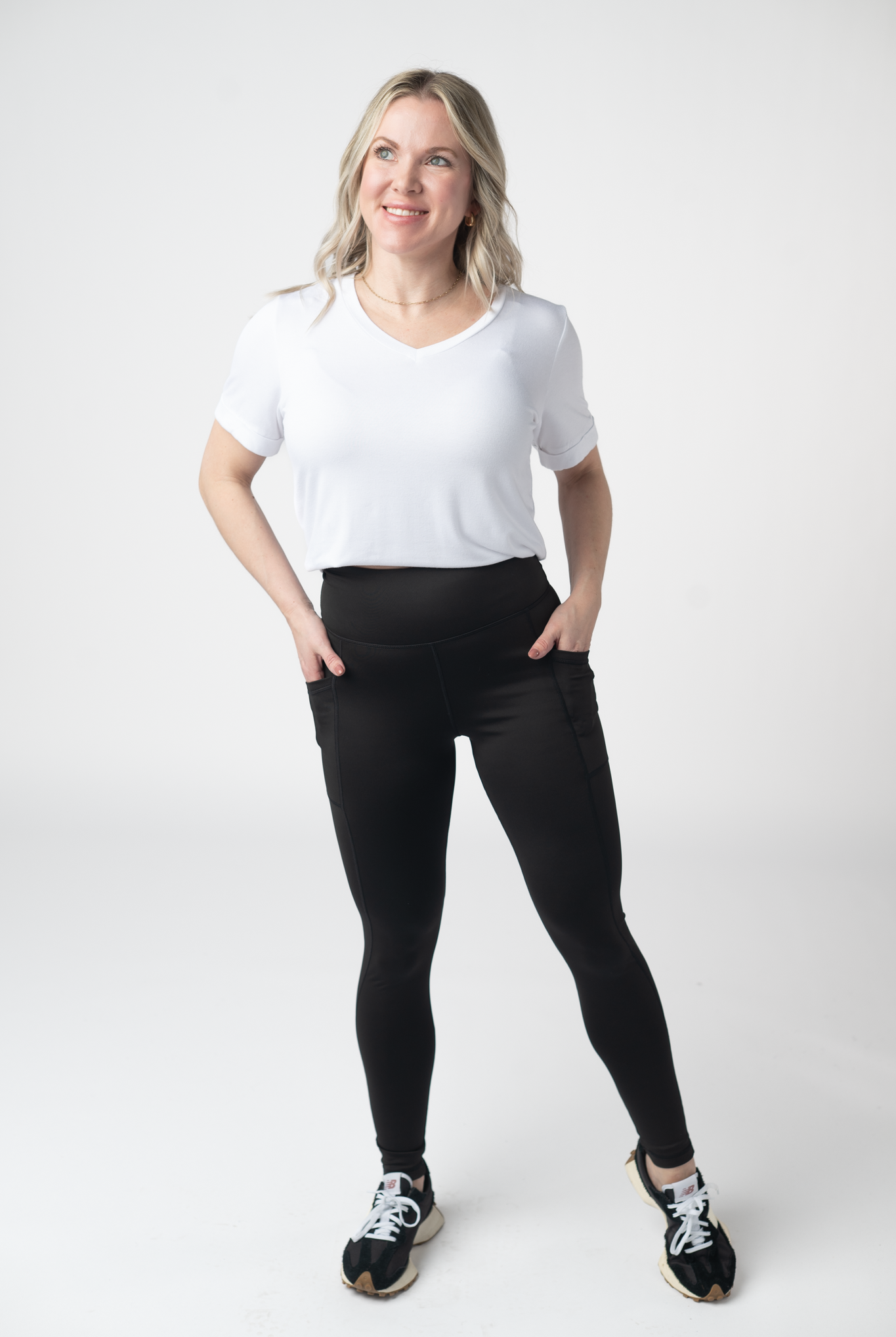 IN STOCK Athleisure Leggings - Black-Leggings-Dear Me Southern Boutique, located in DeRidder, Louisiana
