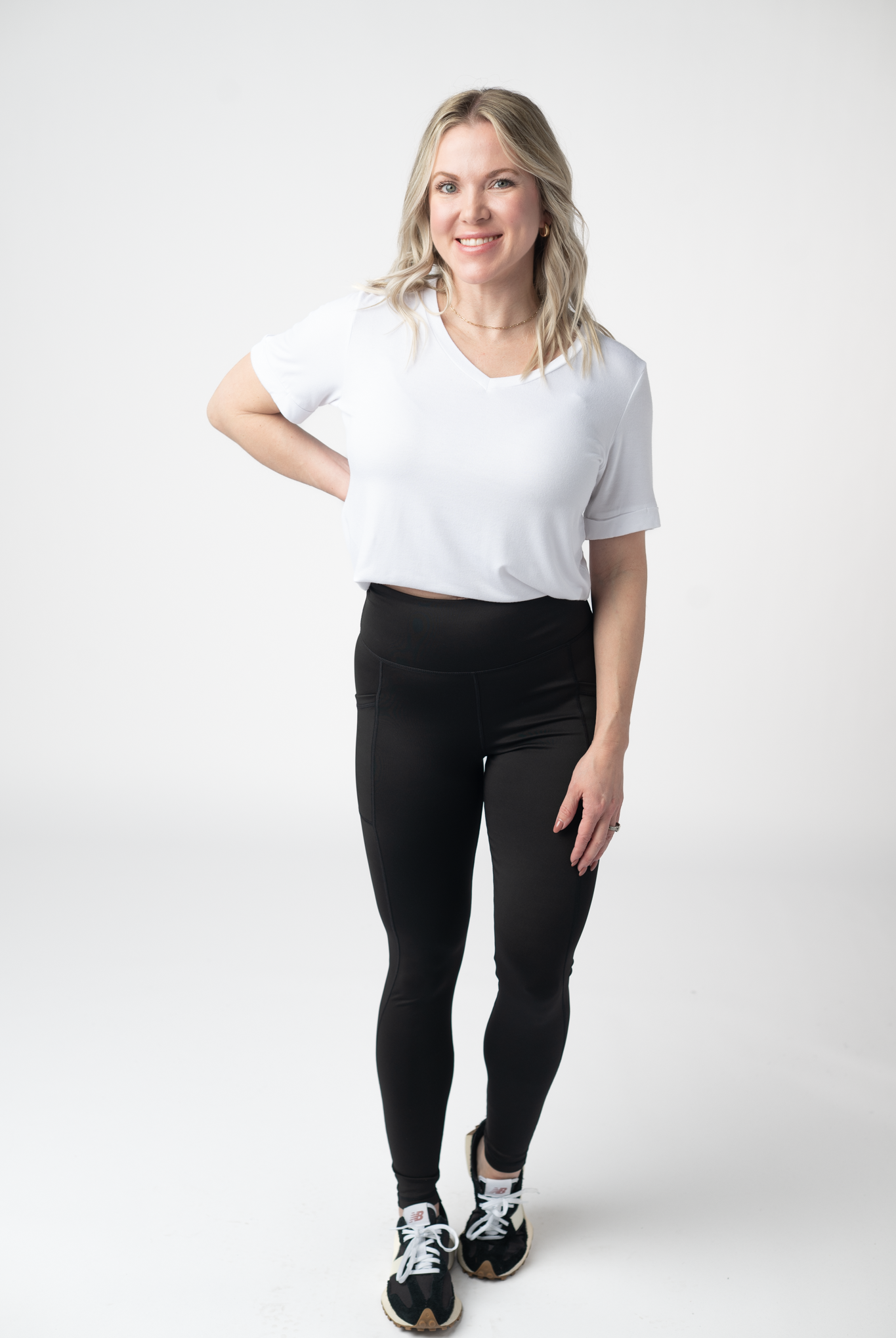 IN STOCK Athleisure Leggings - Black-Leggings-Dear Me Southern Boutique, located in DeRidder, Louisiana