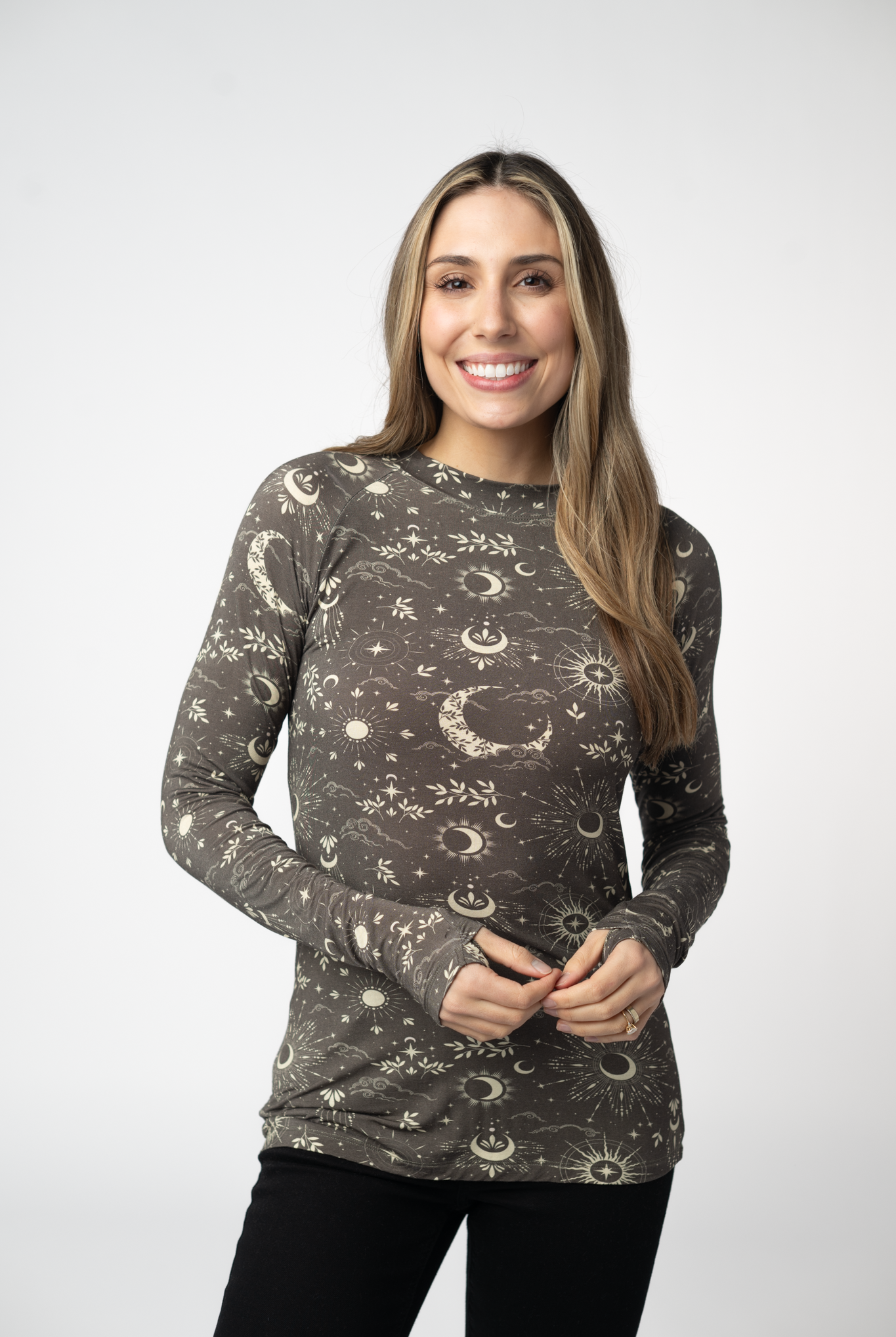 IN STOCK Blair Long Sleeve Top - Celestial Nights-Tops-Dear Me Southern Boutique, located in DeRidder, Louisiana