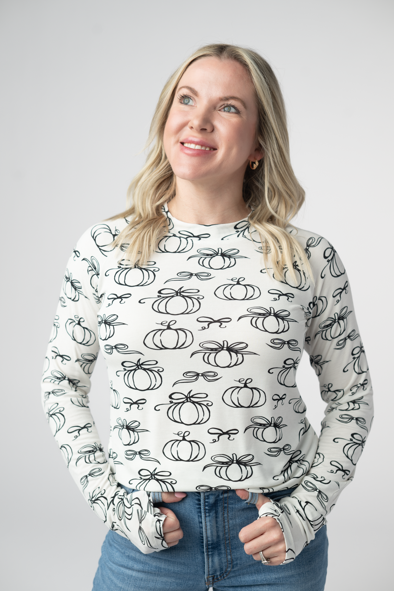 IN STOCK Blair Long Sleeve Top - Classic Pumpkins-Tops-Dear Me Southern Boutique, located in DeRidder, Louisiana