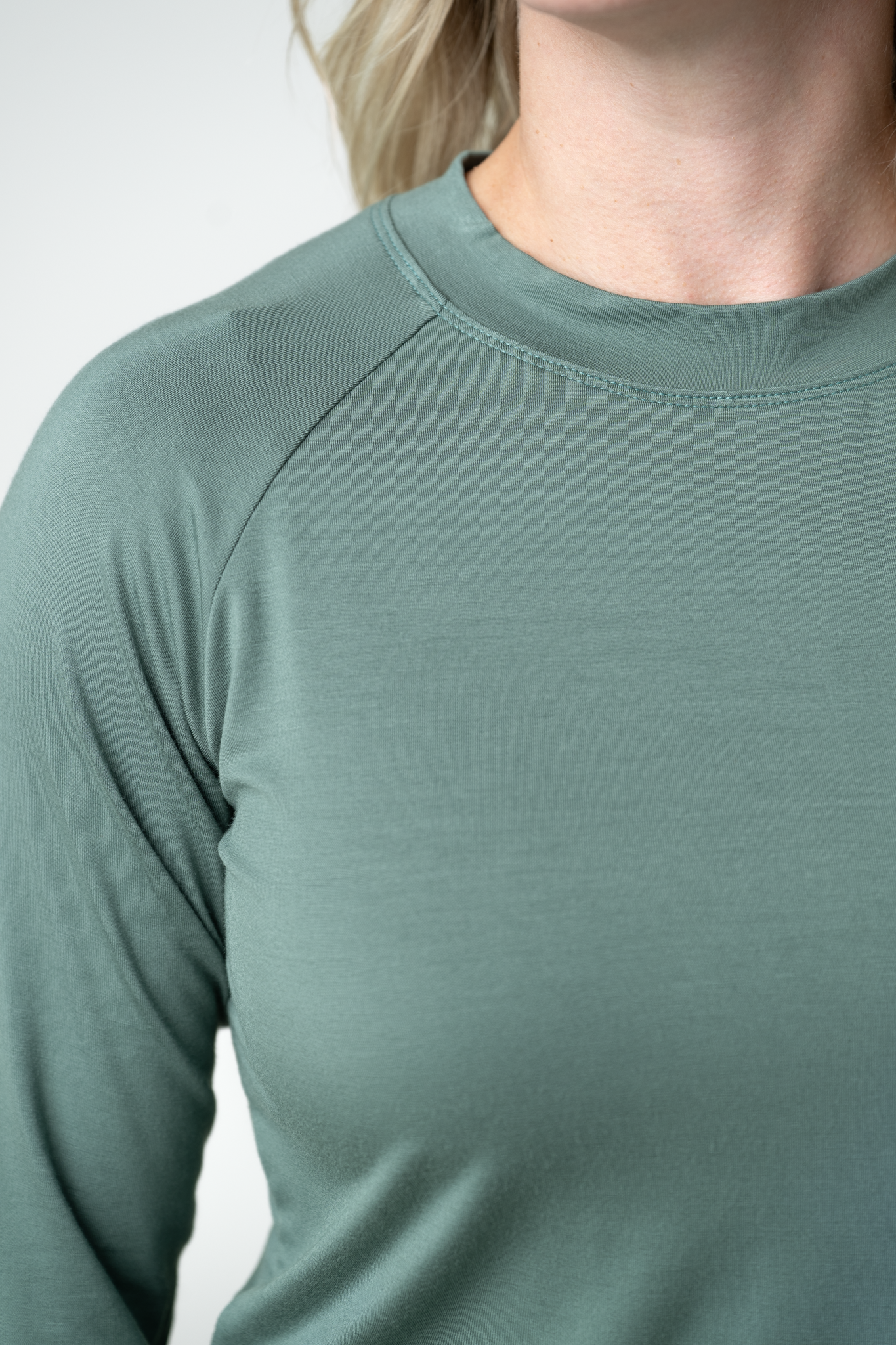 IN STOCK Blair Long Sleeve Top - Dusty Jade-Tops-Dear Me Southern Boutique, located in DeRidder, Louisiana