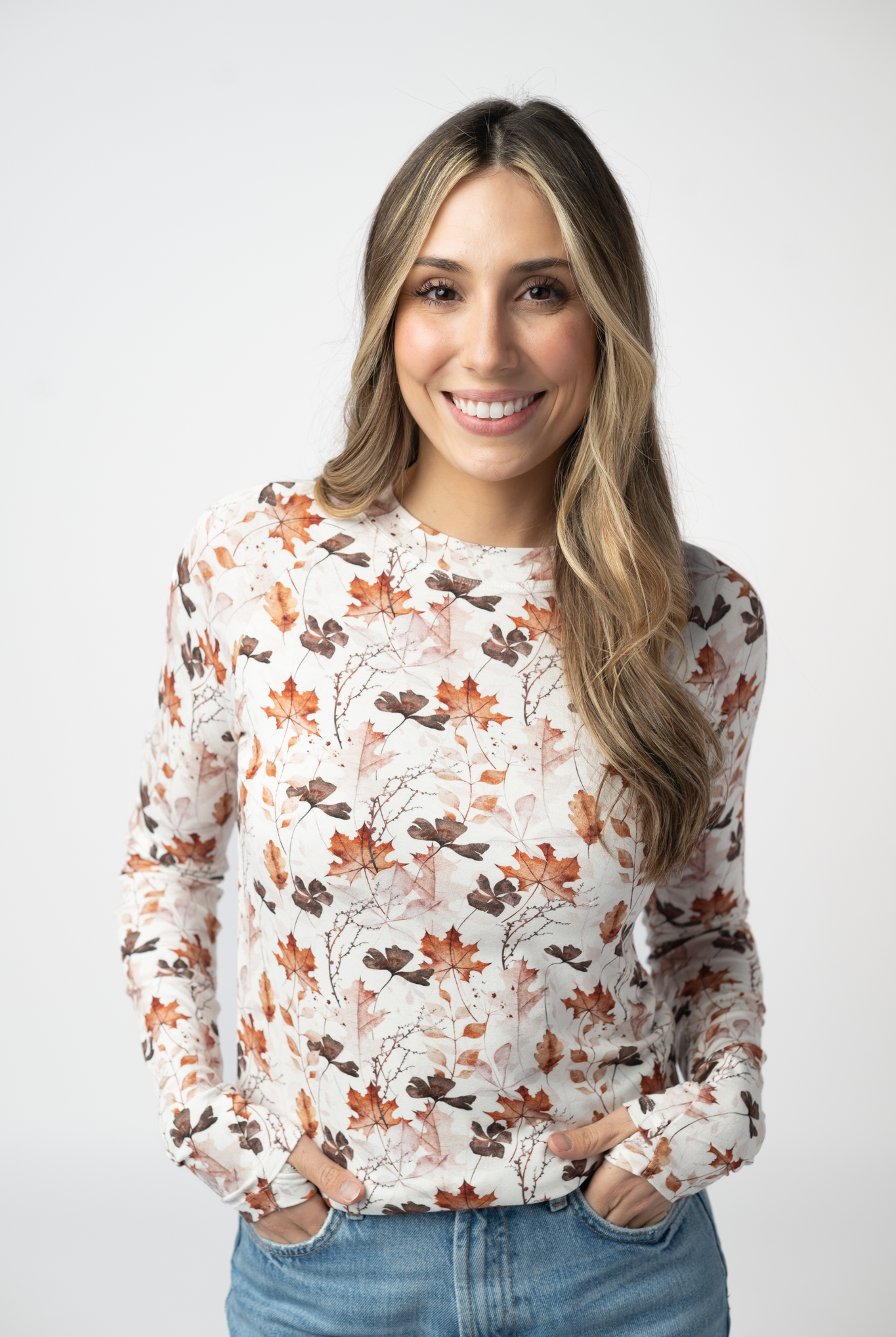 IN STOCK Blair Long Sleeve Top - Fall Foliage-Tops-Dear Me Southern Boutique, located in DeRidder, Louisiana